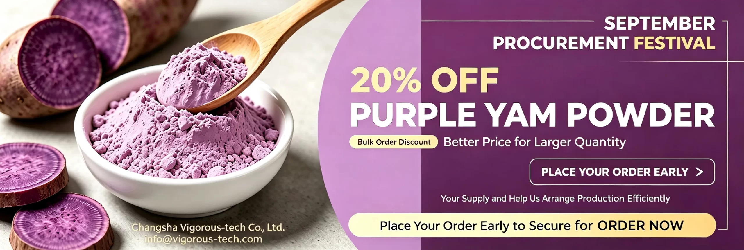 Wholesale Purple Yam Powder